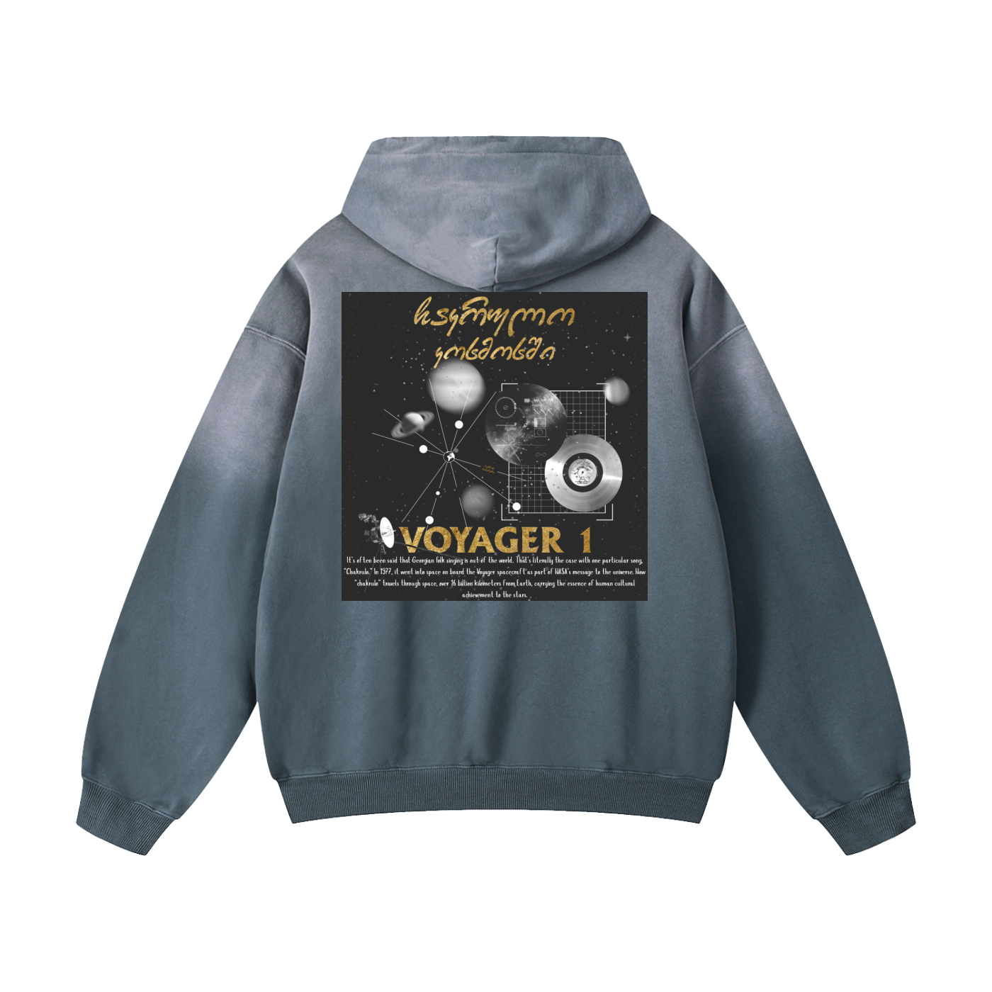 "Chakrulo" into space Hoodie (ჩაკრულო)